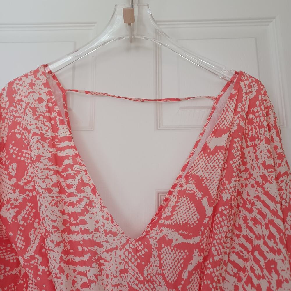 Maaji Spirit Animal Bluebell Kaftan Coral Cream Animal Print L NWT - Picture 9 of 16